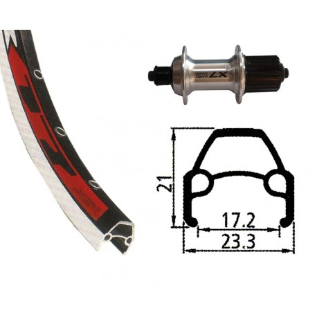 RP 28x1.75Deore b.X 8/9v.arg.QR 36b.