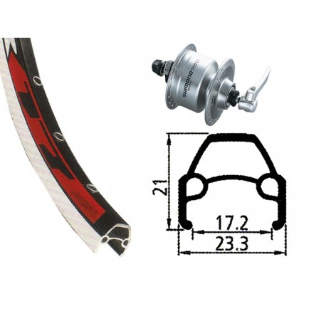 RA 28x1.75din.d.mozzoDH3N72 arg.QR 36b.