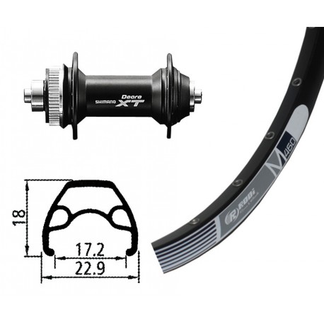 RA 26x1.9Deore XT Centerl.ne.QR 32b.