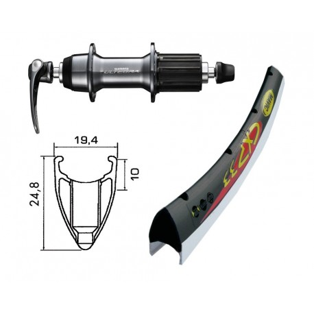 RA 700C Ultegra arg.QR 32buchi