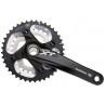 Pedaliera Deore XT 40//38 175 mm, nera