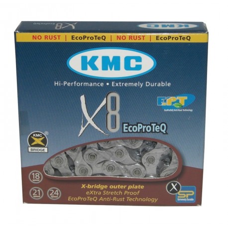 Catena cambio KMC X-8 EPT antiruggine