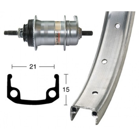 Ruota post 26x1.9 Shimano 3 vel 36 f